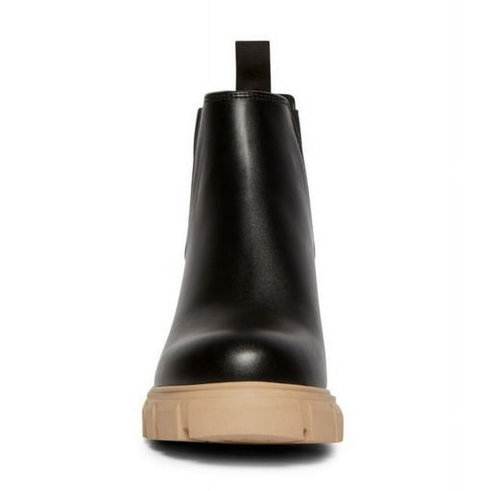 Steve Madden Howler Women Black & Tan Chelsea Lug Sole Ankle Boots Size 9.5 NEW - Picture 3 of 13